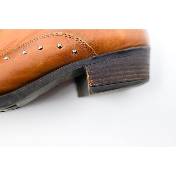 Pikolino's womens ankle bootie boots shoes 41 9.5/10 brown studs - Picture 5 of 13